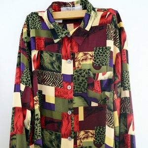 Vintage colorful patterned shirt